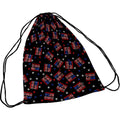 Black-Multicoloured - Front - RockSax USA Run DMC Drawstring Bag