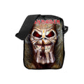 Black - Front - RockSax Middle Finger Iron Maiden Crossbody Bag