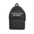 Black - Front - RockSax Symbols Pattern Ed Sheeran Backpack