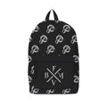 Black-White - Front - RockSax Gravity Pattern Bullet For My Valentine Backpack