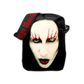 Black-White-Red - Front - RockSax Red Lips Marilyn Manson Crossbody Bag