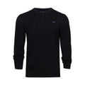 Teal - Lifestyle - Raging Bull Mens Classic Knitted Cashmere Blend V Neck Jumper