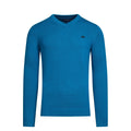 Teal - Front - Raging Bull Mens Classic Knitted Cashmere Blend V Neck Jumper