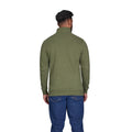 Army Green - Back - Raging Bull Mens Embroidered Quarter Zip Sweatshirt