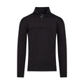 Black - Front - Raging Bull Mens Embroidered Quarter Zip Sweatshirt