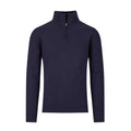 Navy - Front - Raging Bull Mens Quarter Zip Jumper