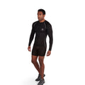 Black - Side - Raging Bull Mens Compression Long-Sleeved Top