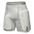 White - Back - Kookaburra Childrens-Kids Cricket Padded Shorts