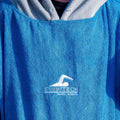 Blue-Grey - Back - SwimTech Childrens-Kids Microfibre Poncho