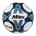 White-Black-Blue - Front - Mitre Delta One Football