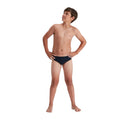 Navy - Side - Speedo Boys Endurance+ Swim Briefs