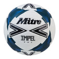 White-Black-Teal - Front - Mitre Impel One Football