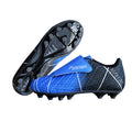 Blue-Black-Silver-Quicksilver - Front - Precision Childrens-Kids Matrix Football Boots