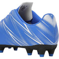 Blue-White - Side - Puma Childrens-Kids Attacanto Turf Training Football Boots