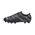 Black-Silver - Back - Puma Childrens-Kids Attacanto Turf Training Football Boots