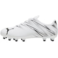 White-Black - Back - Puma Childrens-Kids Attacanto Turf Training Football Boots