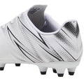 White-Black - Side - Puma Childrens-Kids Attacanto Turf Training Football Boots