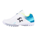 White-Teal - Lifestyle - Kookaburra Childrens-Kids KC 5.0 Rubber Cricket Shoes