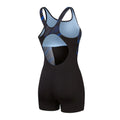 Black-Blue - Back - Speedo Womens-Ladies Hyperboom Splice Legsuit