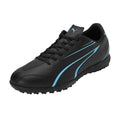 Black-Luminous Blue - Front - Puma Mens Vitoria Turf Training Football Boots