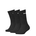 Black - Back - Puma Childrens-Kids Logo Crew Socks (Pack Of 3)