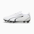 White-Black - Front - Puma Childrens-Kids Vitoria Football Boots