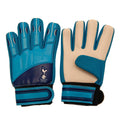 White-Navy Blue - Front - Tottenham Hotspur FC Childrens-Kids Crest Goalkeeper Gloves