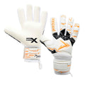 White-Fluorescent Orange-Black - Front - Precision Childrens-Kids Fusion X Negative Replica Goalkeeper Gloves