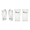 White-Black - Front - Precision Pro Matrix Shin Guards