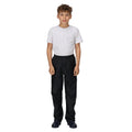 Black - Side - Regatta Childrens-Kids Stormbreak Waterproof Over Trousers