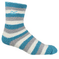 Niagra Blue-Light Steel - Lifestyle - Regatta Womens-Ladies Cosy Socks (Pack of 3)