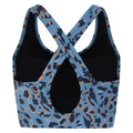 Niagara Blue - Back - Dare 2B Womens-Ladies Swift II Animal Print Sports Bra