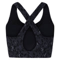 Black - Back - Dare 2B Womens-Ladies Swift II Animal Print Sports Bra