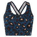 Moonlight Denim - Front - Dare 2B Womens-Ladies Swift II Animal Print Sports Bra