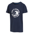 Navy - Side - Regatta Childrens-Kids Bosley VII Wave T-Shirt