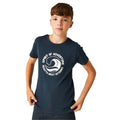 Navy - Lifestyle - Regatta Childrens-Kids Bosley VII Wave T-Shirt