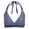 Navy-White - Front - Regatta Womens-Ladies Flavia Stripe Bikini Top