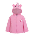 Sweet Pink - Front - Regatta Childrens-Kids Luna The Unicorn Waterproof Jacket