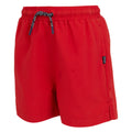 True Red - Side - Regatta Childrens-Kids Skander III Plain Swim Shorts