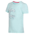 Bleached Aqua - Side - Regatta Childrens-Kids Bosley VII Wave T-Shirt