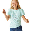 Bleached Aqua - Lifestyle - Regatta Childrens-Kids Bosley VII Wave T-Shirt