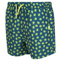 Moroccan Blue - Side - Regatta Boys Skander III Turtle Swim Shorts