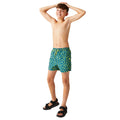 Moroccan Blue - Lifestyle - Regatta Boys Skander III Turtle Swim Shorts