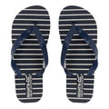 Navy - Pack Shot - Regatta Womens-Ladies Bali Stripe Flip Flops