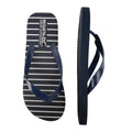 Navy - Close up - Regatta Womens-Ladies Bali Stripe Flip Flops