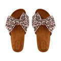 Brown - Lifestyle - Regatta Womens-Ladies Ava Leopard Bow Strap Sandals