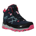 Navy-Pink Potion - Front - Regatta Childrens-Kids Samaris III Walking Boots