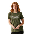 Dark Khaki - Side - Regatta Womens-Ladies Filandra IX Dragonfly T-Shirt