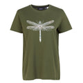 Dark Khaki - Front - Regatta Womens-Ladies Filandra IX Dragonfly T-Shirt