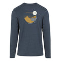 Navy Marl - Back - Regatta Mens Maylow Scenery Marl Long-Sleeved T-Shirt